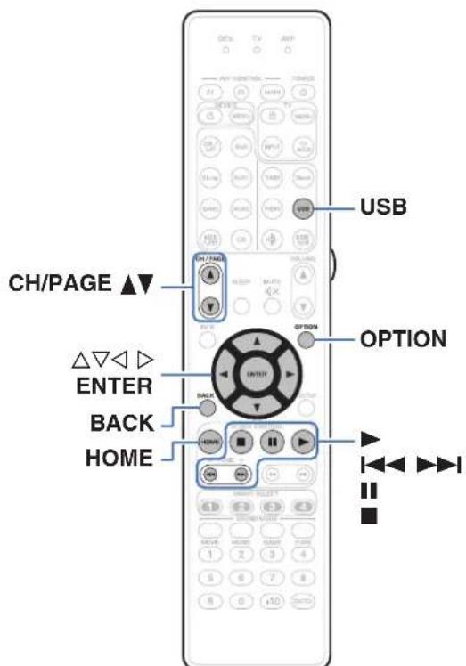 MARANTZ AV7705 - Lecture du contenu d'un dispositif mémoire USB - 1