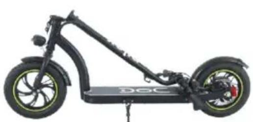 NILOX Doc Twelve - Trottinette partiellement pliée - 1