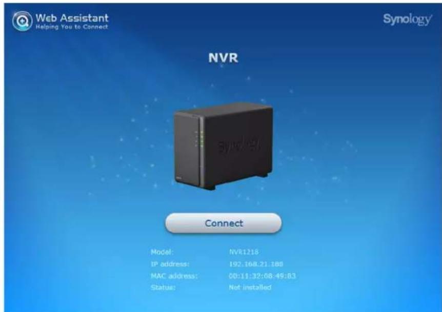 SYNOLOGY NVR1218 - Installation du firmware du NVR avec Web Assistant - 1