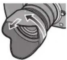 PANASONIC Lumix G Vario 1442mm f3.55.6 II ASPH - ■ Gegenlichtblende auf dem Objektiv aufbewahren - 1