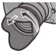 PANASONIC Lumix G Vario 1442mm f3.55.6 II ASPH - ■ Rimozione temporanea del paraluce - 1