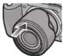 PANASONIC Lumix G Vario 1442mm f3.55.6 II ASPH - ■ Temporarily Storing the Lens Hood - 2