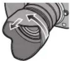 PANASONIC Lumix G Vario 1442mm f3.55.6 II ASPH - ■ Temporarily Storing the Lens Hood - 1