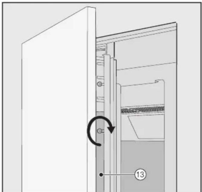 MIELE KWT 2671 ViS - Préparation du montage de la façade du meuble - 16