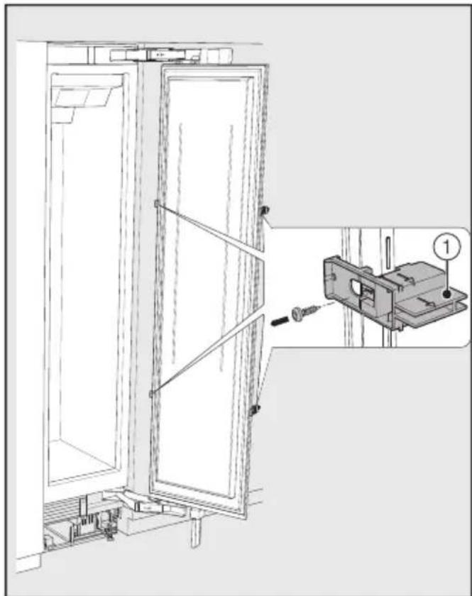 MIELE KWT 2671 ViS - Préparation du montage de la façade du meuble - 1