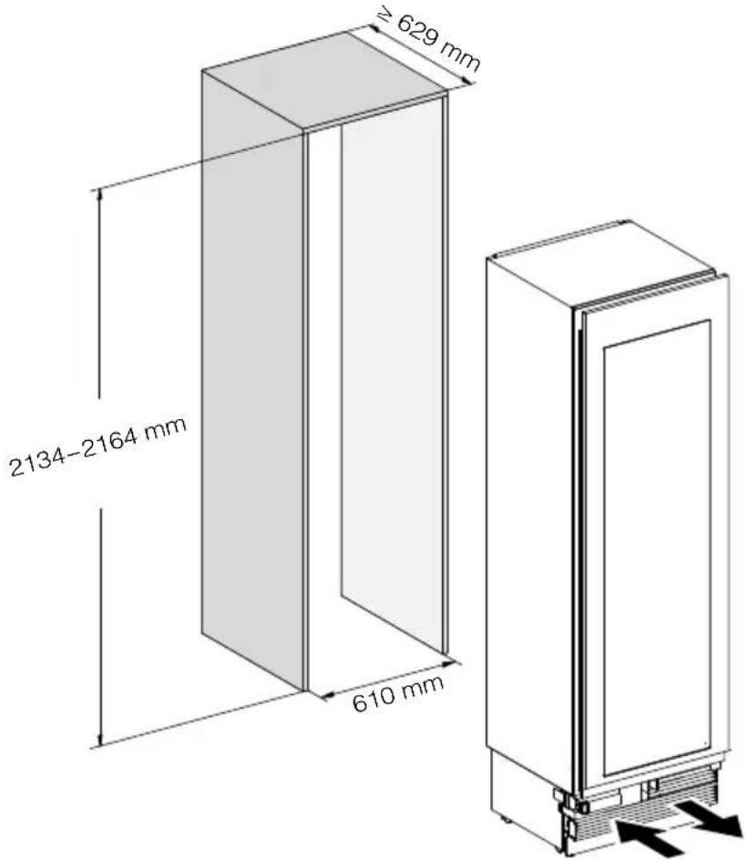 MIELE KWT 2671 ViS - Cotes d'encastrement - 1