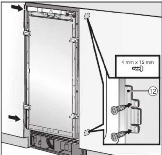 MIELE KWT 2671 ViS - Fixer la cave à vin dans la niche d'encastrement - 4