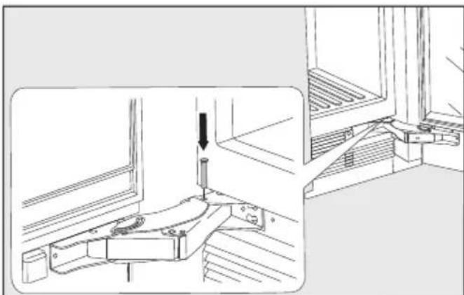 MIELE KWT 2671 ViS - Limiter l'angle d'ouverture de porte - 2