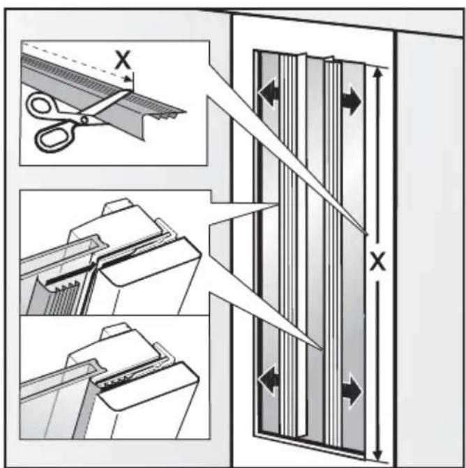MIELE KWT 2671 ViS - Poser les baguettes de porte - 2