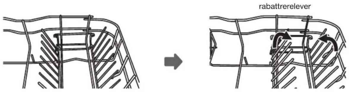 ETNA VW742RVS - Rabattre les supports du panier - 1