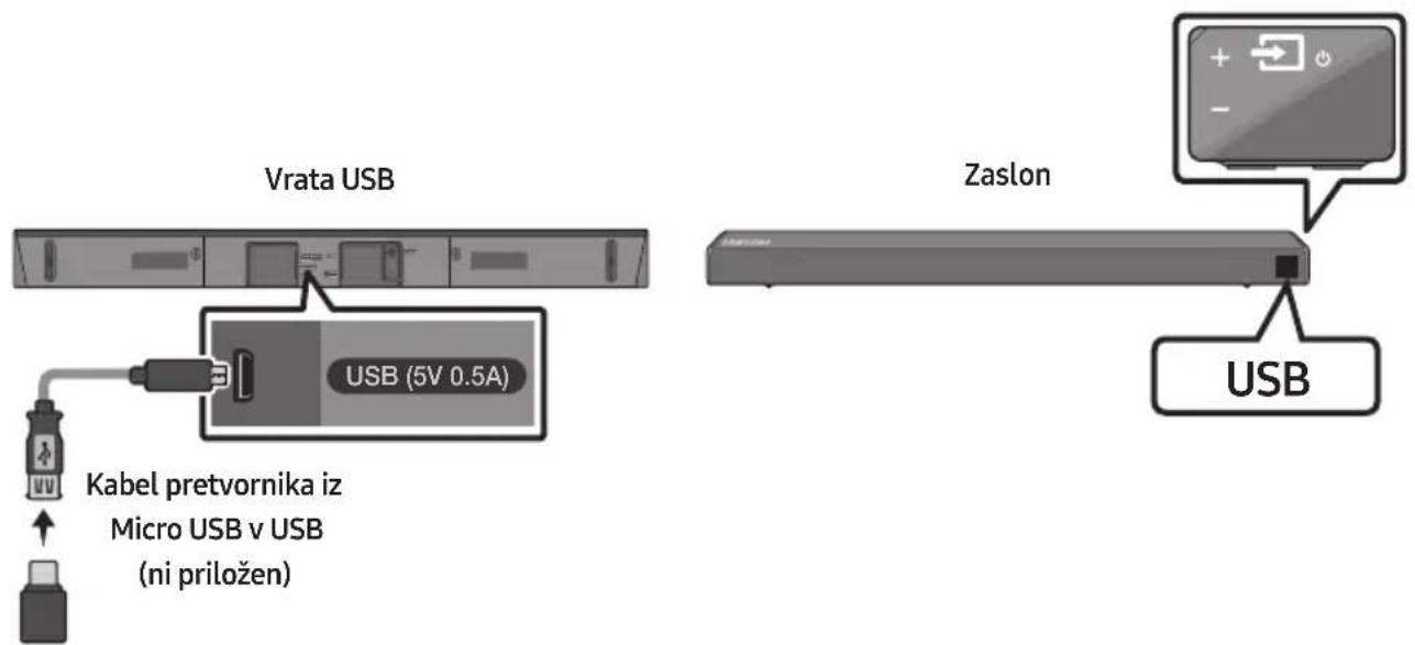 SAMSUNG HWN460 - POVEZOVANJE NAPRAVE ZA SHRANJEVANJE USB - 1