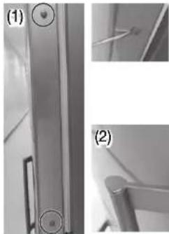 SAMSUNG RB33J3420WW - Befestigen der Griffe - 3