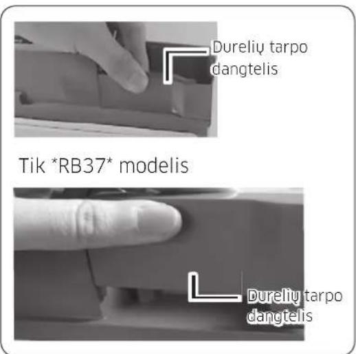 SAMSUNG RB33J3420WW - Dureliu atidarymo krypties pakeitimas - 4