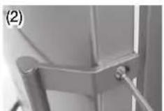 SAMSUNG RB33J3420WW - Kaip nuimti rankenas? - 5