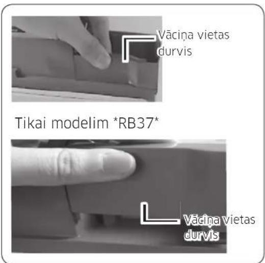 SAMSUNG RB33J3420WW - Durvju apgriesana otradi - 4