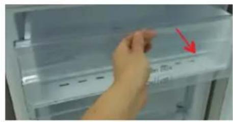 SAMSUNG RB33J3420WW - Slik fjerner du skuffen - 1