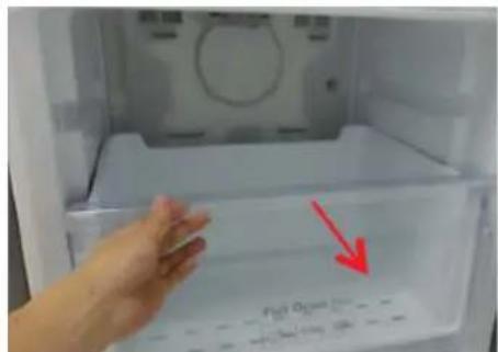 SAMSUNG RB33J3420WW - Slik fjerner du skuffen - 2