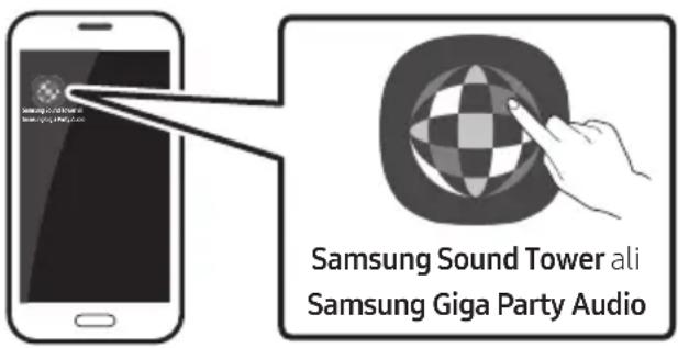 SAMSUNG Giga Party Audio MXT50 - Zagon applikacije Samsung Sound Tower (Giga Party Audio) - 1