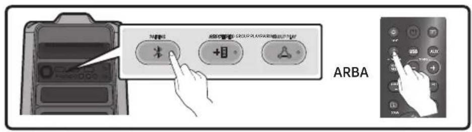SAMSUNG Giga Party Audio MXT50 - Mobiliojo Irenginio prijungimas per „Bluetooth“ - 2