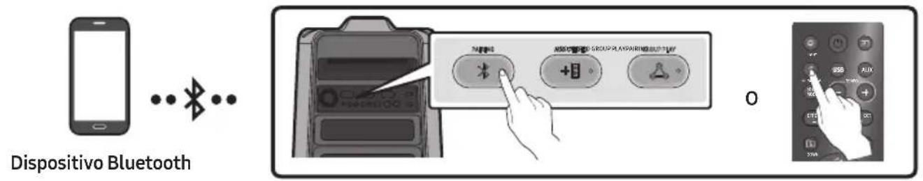 SAMSUNG Giga Party Audio MXT50 - Connessione di un dispositivo mobile tramite Bluetooth - 1