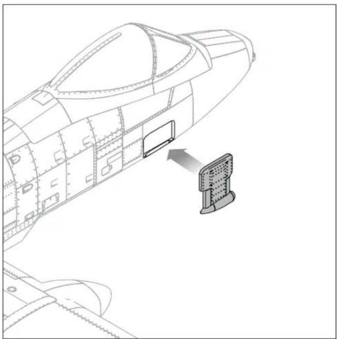 E-flite A10 Thunderbolt II - Installazione del pod Pave Penny - 1