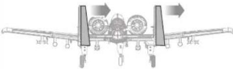 E-flite A10 Thunderbolt II - Gouverne de direction - 12