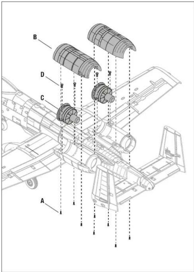 E-flite A10 Thunderbolt II - Montaggio - 1
