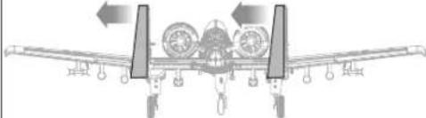 E-flite A10 Thunderbolt II - AS3X Control Direction Test - 11