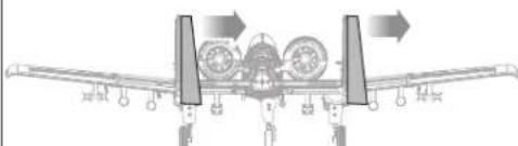 E-flite A10 Thunderbolt II - AS3X Control Direction Test - 13