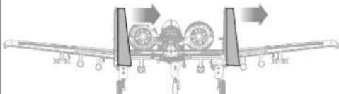 E-flite A10 Thunderbolt II - Verifi ca della direzione dei controlli AS3X - 13