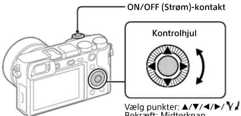 SONY Alpha a1400 - Indstilling af sproget og uret - 1
