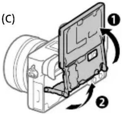 SONY Alpha a1400 - Cambiamento di angolazione del monitor - 3