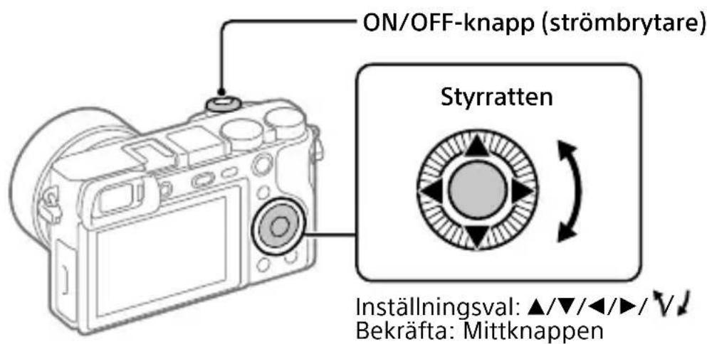 SONY Alpha a1400 - Inställing av språk och klocka - 1