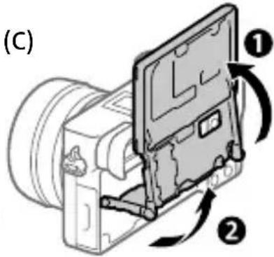 SONY Alpha a1400 - Changing the monitor angle - 3