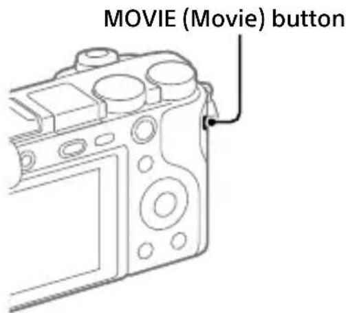 SONY Alpha a1400 - Press the MOVIE button again to stop recording. - 1