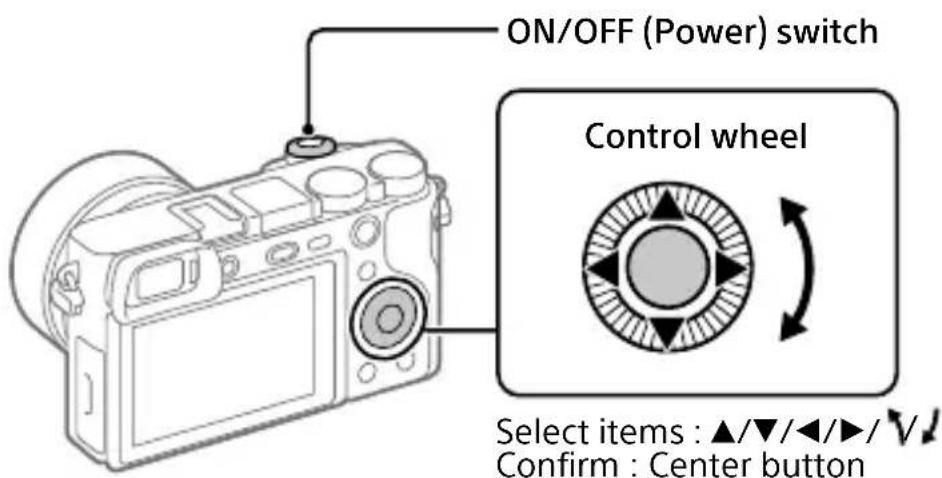 SONY Alpha a1400 - Setting the language and the clock - 1