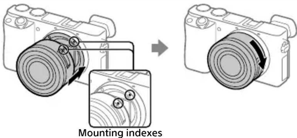 SONY Alpha a1400 - Attaching a lens - 1