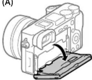 SONY Alpha a1400 - Ändring av bildskärmens vinkel - 1