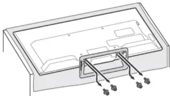 SONY Bravia KDL48R510C - Detaching the Table-Top Stand from the TV - 1