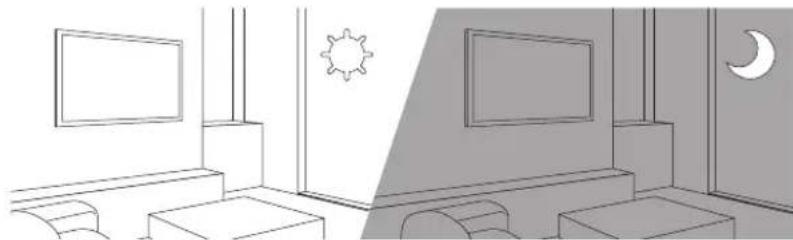 SAMSUNG The Frame QE32LS03TBK - Økosensoren og lysstyrken til skjermen - 1