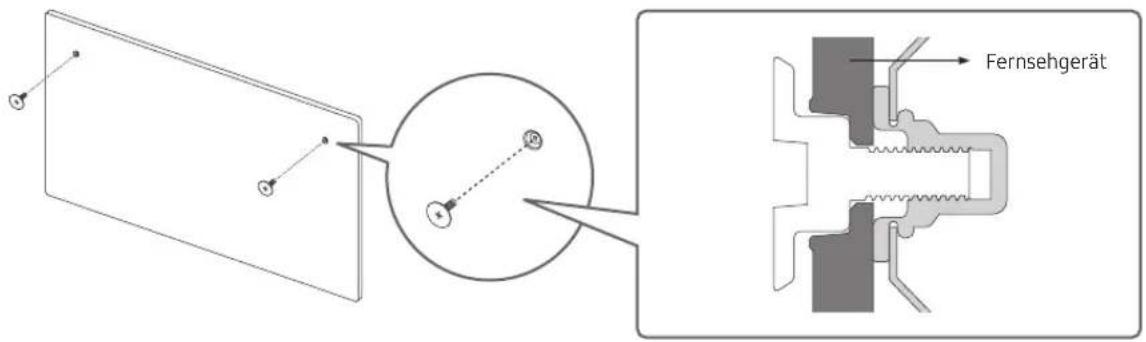 SAMSUNG The Frame QE32LS03TBK - MontierendesGeratsan derWand - 2