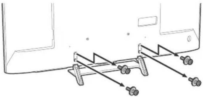 SONY Bravia XBR55X900E - Detaching the Table-Top Stand from the TV - 1