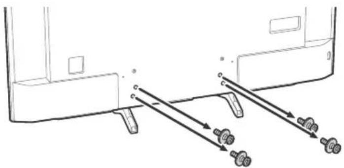 SONY Bravia XBR55X900E - Detaching the Table-Top Stand from the TV - 2