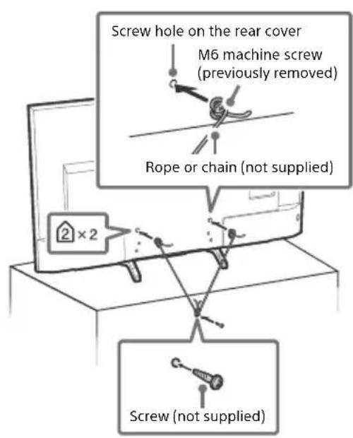 SONY Bravia XBR55X900E - Recommended Measures to Secure the TV - 6