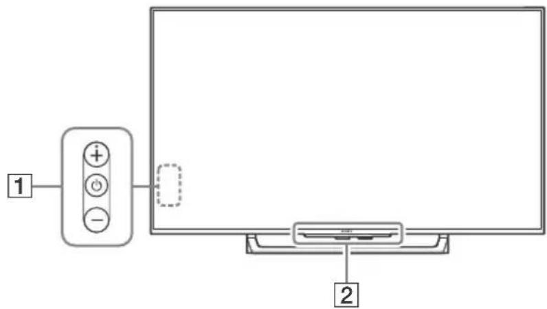 SONY Bravia XBR43X800D - Commandes et indicateurs - 1