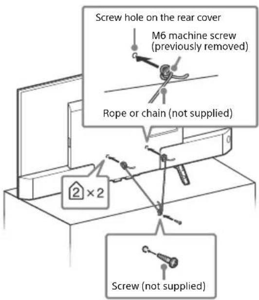 SONY Bravia XBR43X800D - Recommended Measures to Secure the TV - 3
