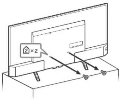 SONY Bravia XBR43X800D - Retrait des vis à l'arrière du téléviseur - 1