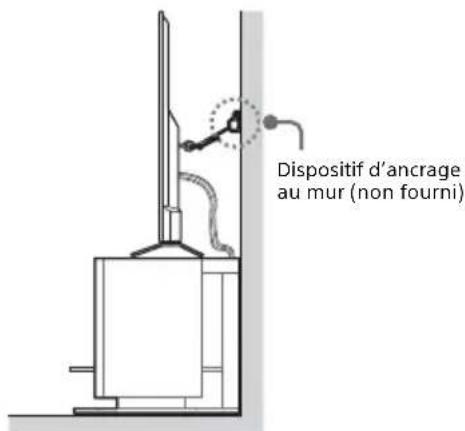 Dispositif d'ancrage au mur (non fourni)