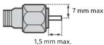 7 mm max. 1,5 mm max.