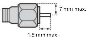 7 mm max. 1.5 mm max.
